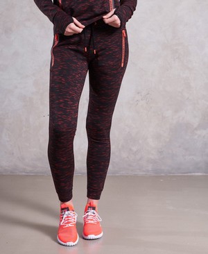 Superdry Gym Tech Luxe Női Sportruházat Fekete/Korall | OULIZ6823